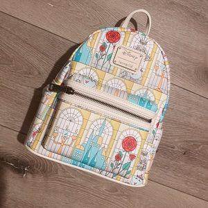 Loungefly beauty and the beast glass window